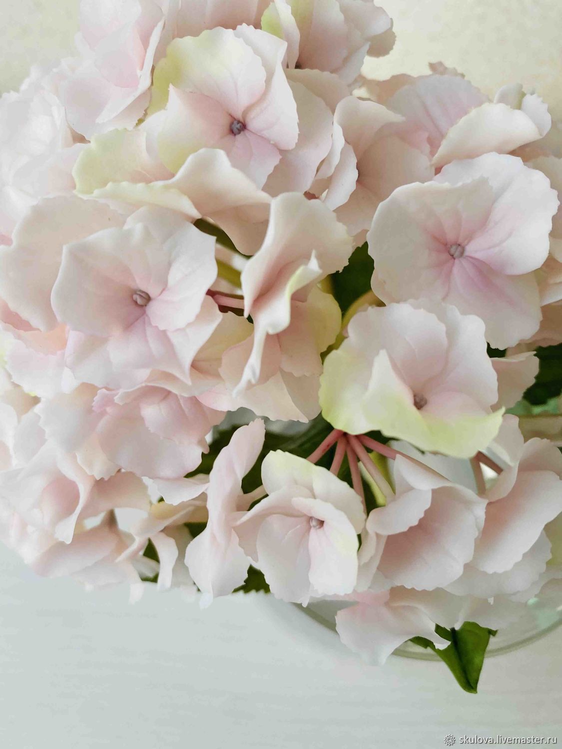 Розовая гортензия из фарфора в интернет-магазине Ярмарка Мастеров по ...