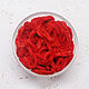 Chenille 5 mm Red 1 meter polyester, Thread, Solikamsk,  Фото №1