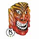 Carved mask made of wood 'Fire Tikki'. Interior masks. Carved masks from Serg Bula. Online shopping on My Livemaster.  Фото №2