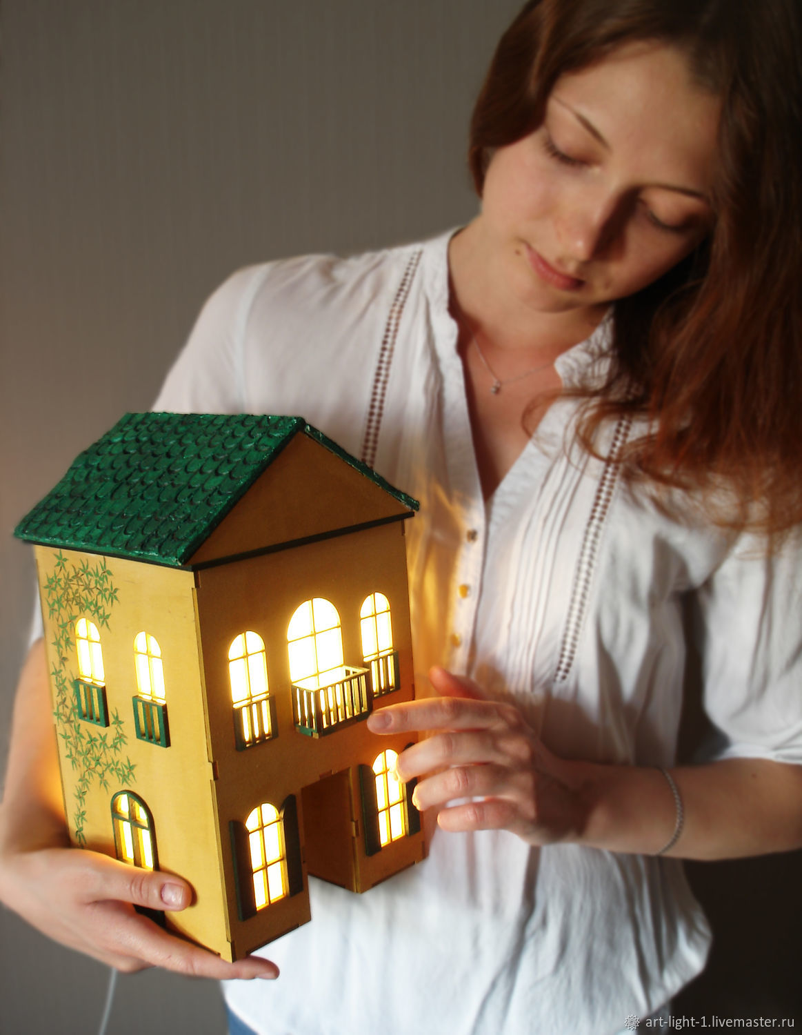 Домики ночник из картона своими руками