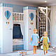 Кровать двухъярусная Воздушный замок с 2-мя шкафами для одежды, Мебель для детской, Москва,  Фото №1