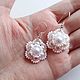 Серьги - цветочки из бисера, серьги из бусин и бисера. Серьги классические. В мире украшений. Интернет-магазин Ярмарка Мастеров.  Фото №2