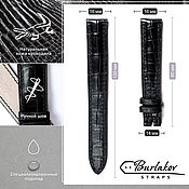Украшения handmade. Livemaster - original item Crocodile strap 16 mm. Handmade.