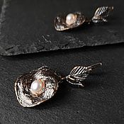 Украшения handmade. Livemaster - original item Bronze Petal Earrings. Handmade.