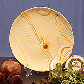 Посуда handmade. Livemaster - original item Wooden Plate (25cm) 100%#61. Handmade.