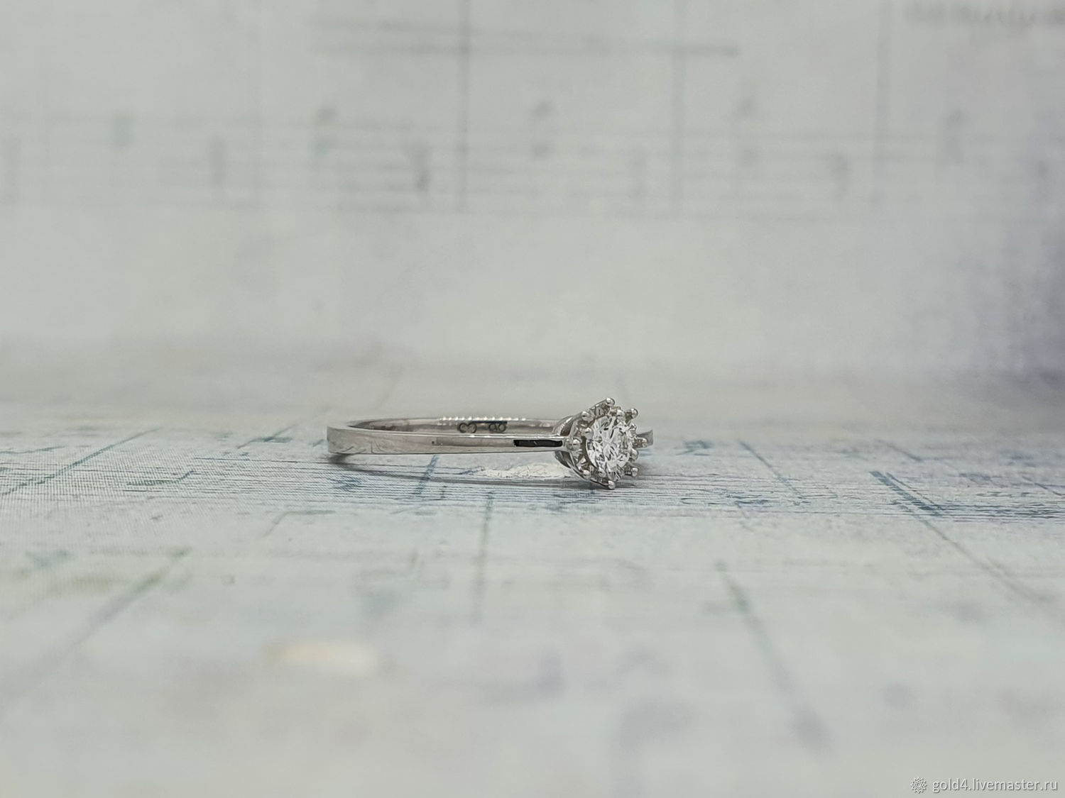 Кольцо помолвочное: арт. 5062 – заказать на Ярмарке Мастеров – NZEDYRU ...