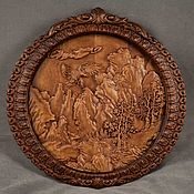 Картины и панно handmade. Livemaster - original item Panels of wood, the eagle in the mountains. Handmade.