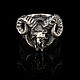  Aries-ring with the skull of a RAM. Ring. rhytonjewelry. Online shopping on My Livemaster.  Фото №2