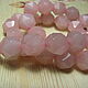 Rose quartz biconus 10 mm. Beads1. Elena (luxury-fittings). Online shopping on My Livemaster.  Фото №2