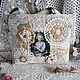 Льняная сумка "Девушка с клубками", Классическая сумка, Москва,  Фото №1