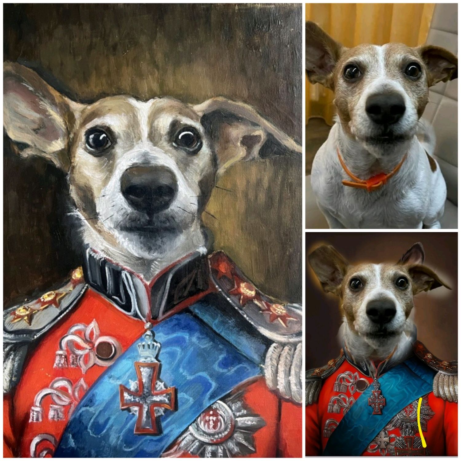 Портрет собаки на заказ по фото