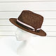 Straw hat Fedora Unisex. Color brown. Hats1. Exclusive HATS. LANA ANISIMOVA.. Online shopping on My Livemaster.  Фото №2