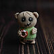 Scary toy, terrible bear with a donut, gothic figurine, Fun, Moscow,  Фото №1
