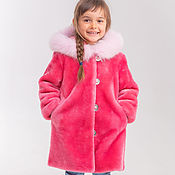 Одежда детская handmade. Livemaster - original item Pink baby fur coat. Handmade.