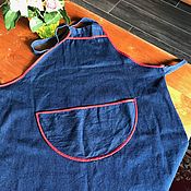 Винтаж handmade. Livemaster - original item Denim apron, Holland. Handmade.
