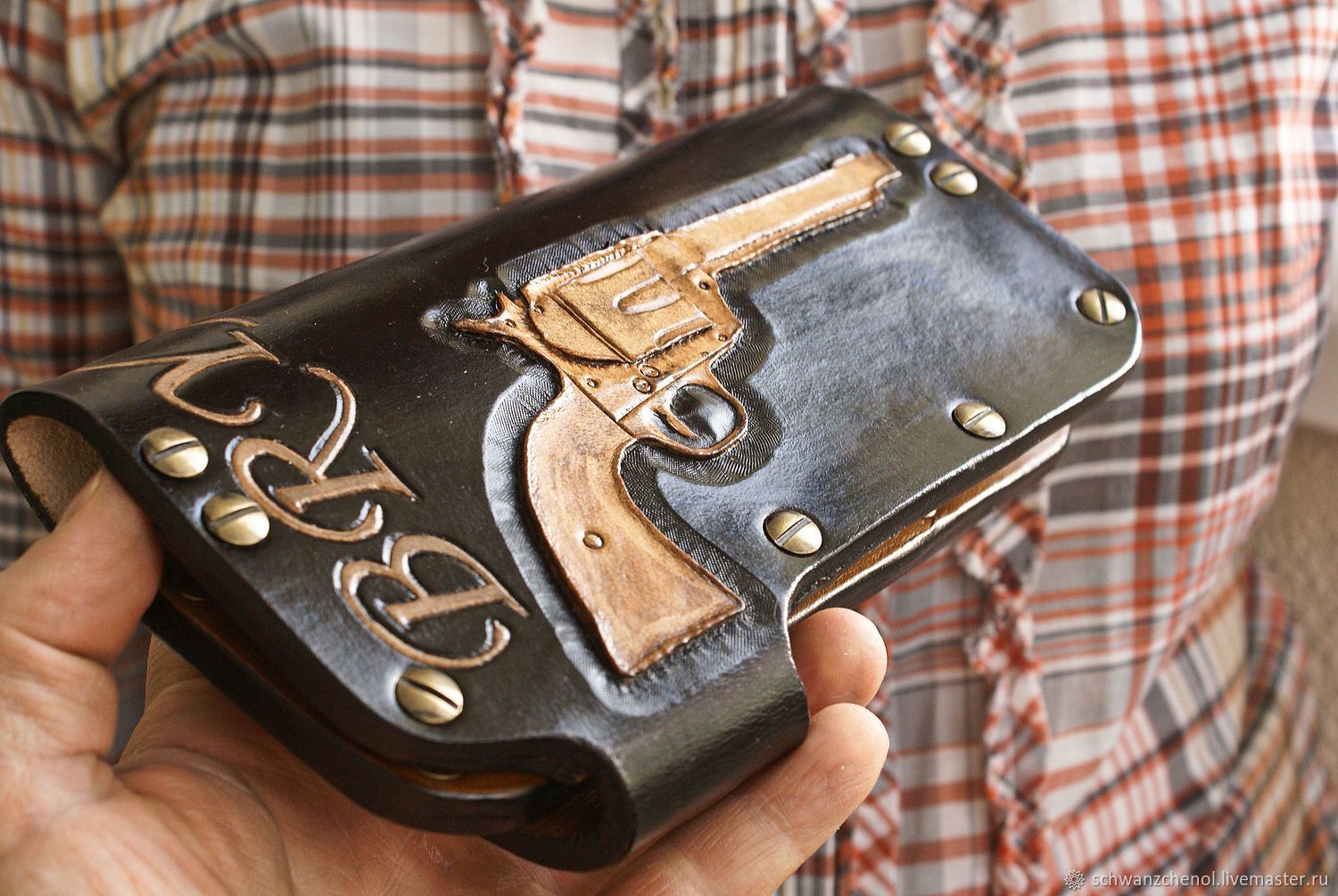 Men's leather wallet ' Wild West', Wallets, Krasnodar,  Фото №1