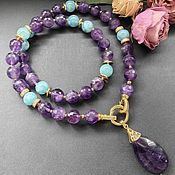 Украшения handmade. Livemaster - original item Necklace with barocco pearl, chrysolite, amber. Handmade.