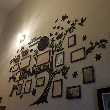 Семейное древо/Много фоторамок на стену /Large Family Tree Wall Decal/Фото коллаж
