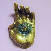 Фен-шуй и эзотерика handmade. Livemaster - original item Amulet against the evil eye and damage, Hamsa-hand on the wall. Handmade.
