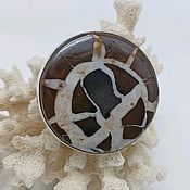 Сердолик натуральный в серебре комплект украшений (178)