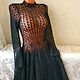 Order Handmade lace dress 'Lily'. hand knitting from Galina Akhmedova. Livemaster. . Dresses Фото №3