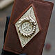 Passport cover made of leather 'The Way and the Goal'. Bone/Hazelnut. Passport cover. WoobbyArt. My Livemaster. Фото №4