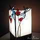 Lamp Flowers and dragonflies. Glass, Tiffany stained glass. Table lamps. ArtSmiL home decor (Anna). My Livemaster. Фото №6