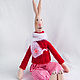 Тильда Заяц. Тильда Зверята. Handsewing.toys (Ирина). Интернет-магазин Ярмарка Мастеров.  Фото №2