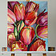 Order Painting 'Tulips' oil on canvas 40h50. vestnikova. Livemaster. . Pictures Фото №3