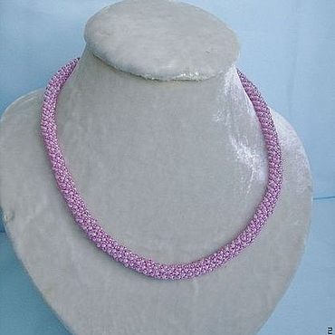 Украшения ручной работы. Ярмарка Мастеров - ручная работа Жгут розовый. Handmade.