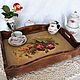 Vintage decoupage Rose tray, Trays, Frolovo,  Фото №1