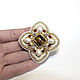 Brooch-the order of 'Byzantium'. Brooches. PatinaBeadJewellery. My Livemaster. Фото №5