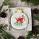 Gift gingerbread Christmas ball (Robins). Gingerbread Cookies Set. prynik. Online shopping on My Livemaster.  Фото №2