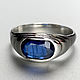 Handmade silver ring with Blue Kyanite (3,72 ct), Ring, Moscow,  Фото №1
