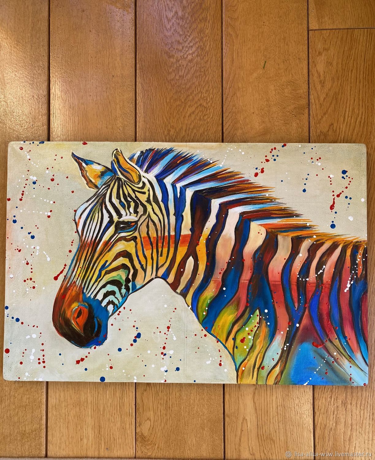 Картины поп-арт зебры