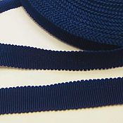 Материалы для творчества handmade. Livemaster - original item Braid: Reps dark blue 15 mm. Handmade.