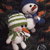 Куклы и игрушки handmade. Livemaster - original item Knitted toy Snowman amigurumi. Handmade.