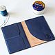 Passport cover in blue leather. Passport cover. qualitas. Online shopping on My Livemaster.  Фото №2