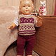  вязаная безрукавка и рейтузы, Одежда для кукол, Москва,  Фото №1