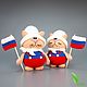Набор для вязания игрушки "Кот-Патриот". Наборы. Llanten - Лидия. Ярмарка Мастеров.  Фото №5