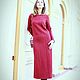 Warm elegant dress ' Wine pigtail'. Dresses. Alexandra Maiskaya. My Livemaster. Фото №4