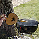 Bellows round shape with leather handles.Fireplace and Barbecue, Barbecue tools, Moscow,  Фото №1