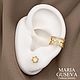 Заказать Кафф позолоченный star инкрустированный фианитами. MARIA GUSEVA Fashion Jewelry. Ярмарка Мастеров. . Каффы Фото №3