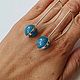 Серьги с аквамариновым кварцем  "шарики 2". Серьги классические. Newstylejewelry. Ярмарка Мастеров.  Фото №6