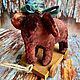 Little Elephant vintage style on the wooden cart. Teddy Toys. Tatyana Kosova (tatyanakosova). My Livemaster. Фото №5