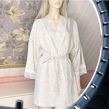 Одежда ручной работы. Ярмарка Мастеров - ручная работа Халат женский. Handmade.