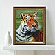 Tiger animals oil painting portrait of a tiger. Pictures. Yulia Berseneva ColoredCatsArt. My Livemaster. Фото №6