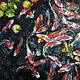 Koi carp, fish painting, 60h60 cm, underwater world. Pictures. myfoxyart (MyFoxyArt). Online shopping on My Livemaster.  Фото №2