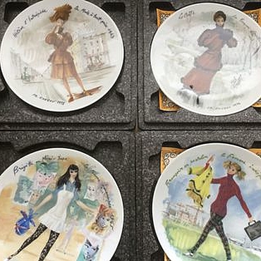 Винтаж ручной работы. Ярмарка Мастеров - ручная работа Модницы из Франции Limoges. Handmade.