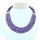 Order Necklace 'Violet fields' Purple amethyst, beads. Dorida's Gems (Dorida-s-gems). Livemaster. . Necklace Фото №3